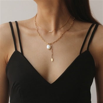 Freshwater Pearl Drop Necklace