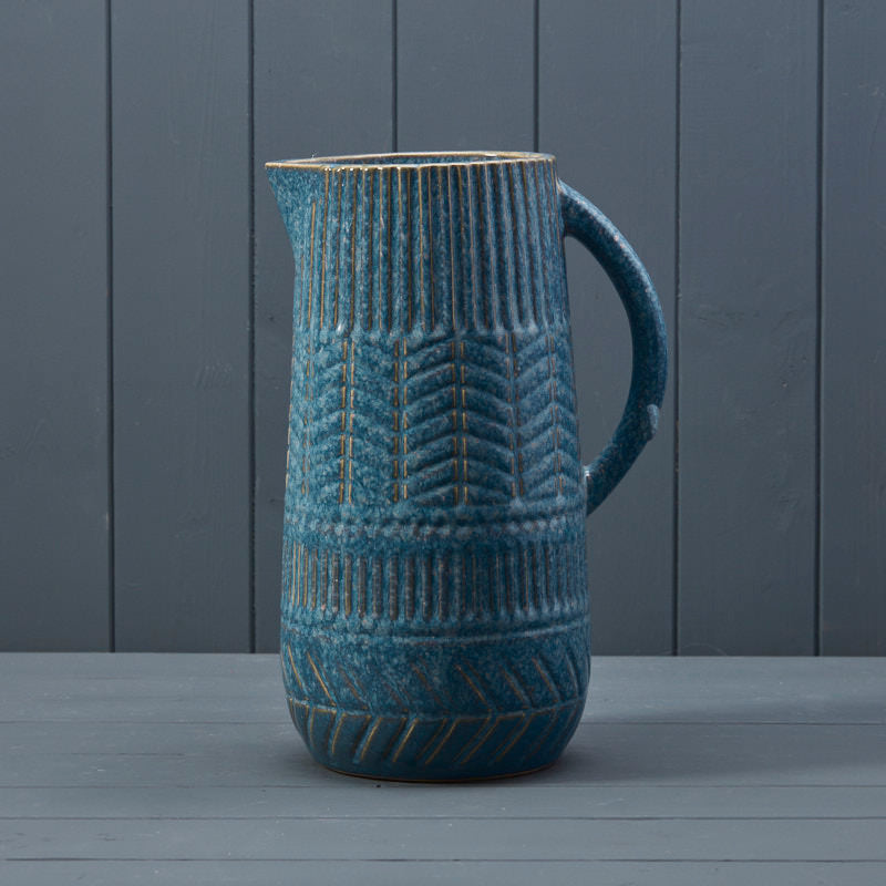 Blue Ceramic Jug