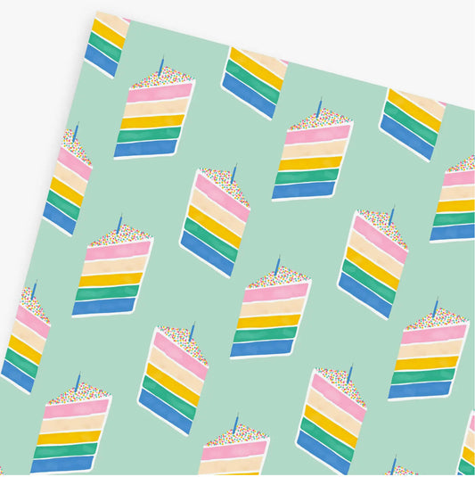 Rainbow Cake Gift Wrap