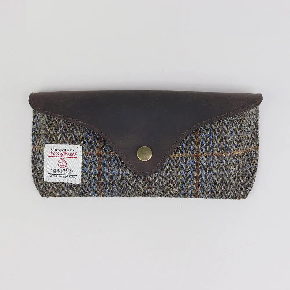 Brown Harris Tweed Glasses Case