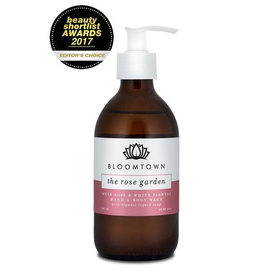 Organic Hand & Body Wash - the Rose Garden (Musk Rose & White Florals)